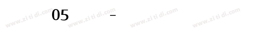 Petangue W05 Regular字体转换